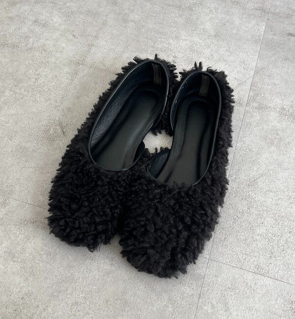  「サイドオープンボアフラットシューズ」|その他|