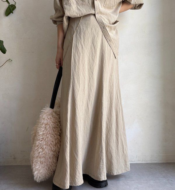  「【セットアップ対応】ピグメントライクフレアスカート」|スカート|