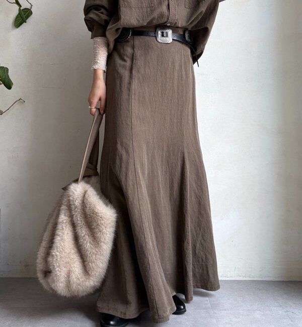  「【セットアップ対応】ピグメントライクフレアスカート」|スカート|