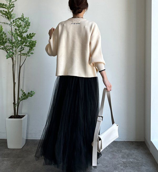  「【新色追加/WEB限定】フェザーロゴニット」|ニット・セーター|