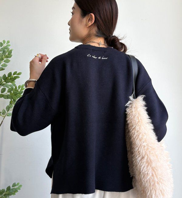  「【新色追加/WEB限定】フェザーロゴニット」|ニット・セーター|