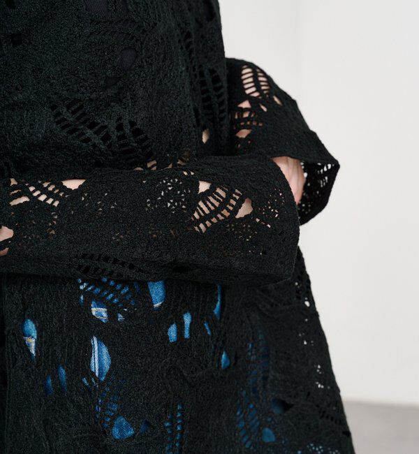  「透かしあみレースミニワンピース」|ワンピース|