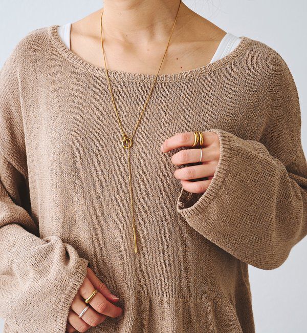  「【R.good（アールドットグッド）】ノットポイントラリエット」|リング|