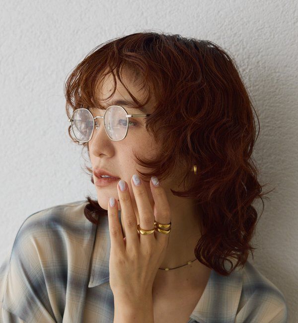  「【こなれ感◎】メタルクリアサングラス」|サングラス|