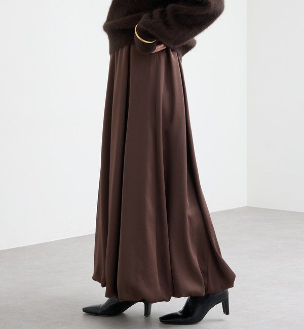  「【美シルエット】サテンバルーンスカート」|スカート|