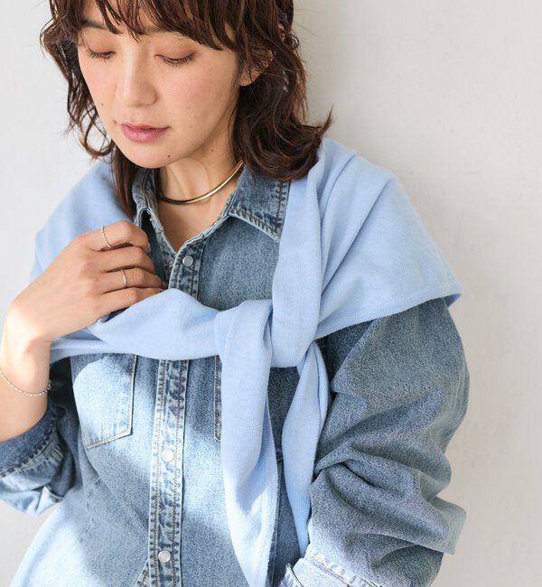  「【新色追加/リバイバル】【MONN.:.(モン)】サンカクストール」|ストール|