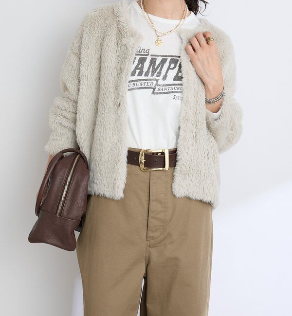  「【リバイバル/着映え】ダブルフェイスシャギーカーデ・2」|カーディガン|