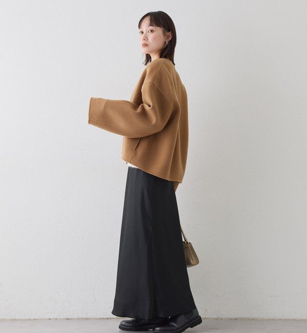  「【上品見え】ウールリバーショートコート」|その他|