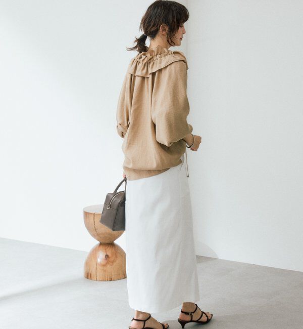  「【ウオッシャブル/多機能】フロントZIPタイトスカート」|スカート|