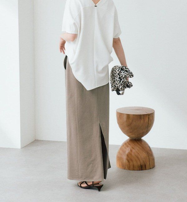  「予約【イージーな着心地】スエットロングスカート」|スカート|