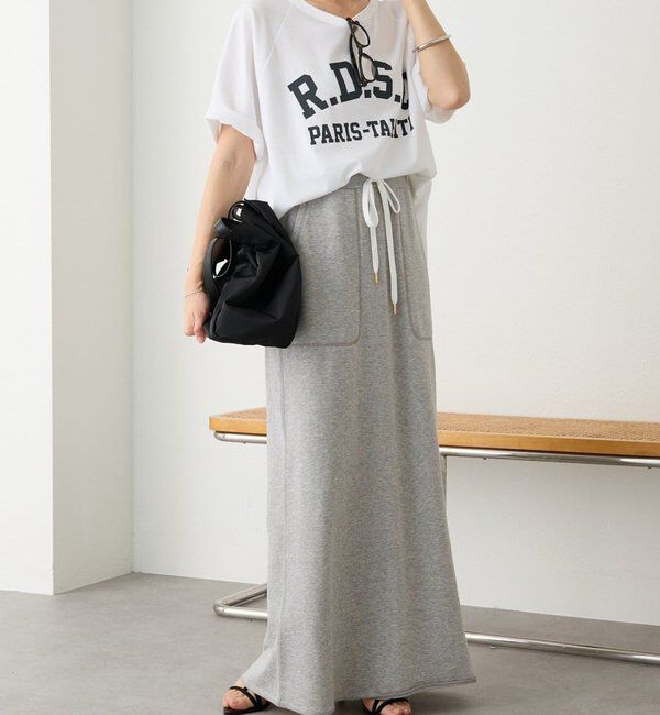  「予約【イージーな着心地】スエットロングスカート」|スカート|