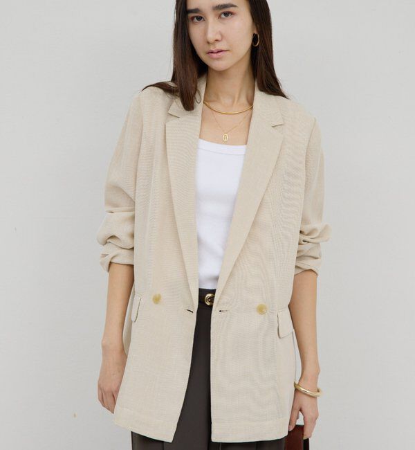  「シアーメッシュジャケット」|テーラードジャケット|