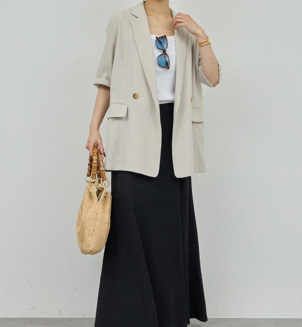  「【2サイズ展開】【大人気アイテムが今年も登場】ハーフスリーブジャケット」|テーラードジャケット|