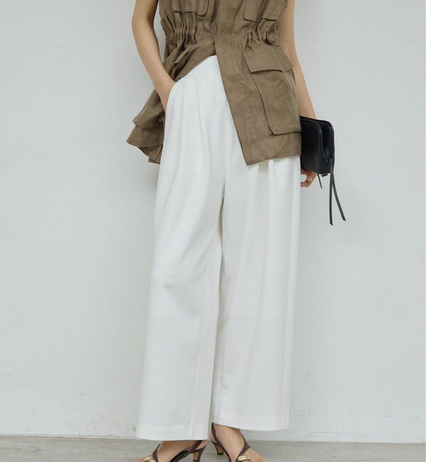  「ジャージー2タックパンツ」|チノ|