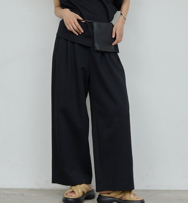  「ジャージー2タックパンツ」|チノ|