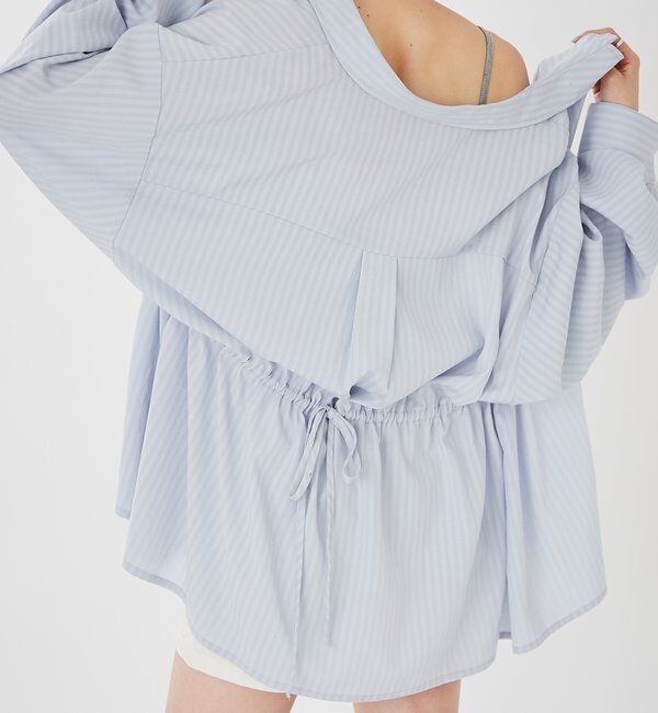  「[森川企画]レイヤードストライプドロストシャツ」|シャツ・ブラウス|