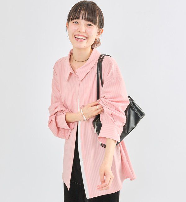  「[森川企画]レイヤードストライプドロストシャツ」|シャツ・ブラウス|