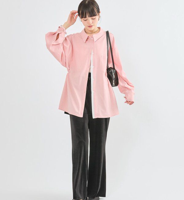  「[森川企画]レイヤードストライプドロストシャツ」|シャツ・ブラウス|