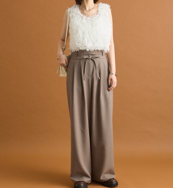  「ドロストダブルベルトパンツ」|チノ|