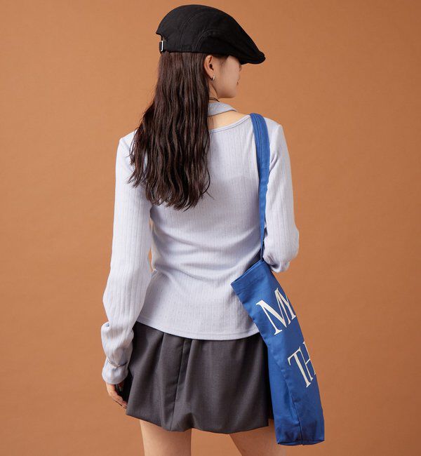  「花柄ホルターロングＴシャツ」|Tシャツ・カットソー|