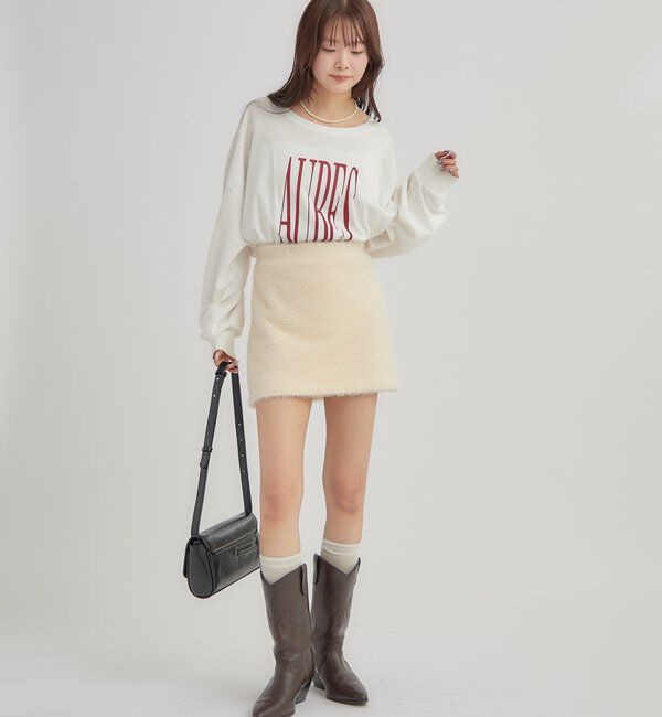  「BIGロゴロングTシャツ」|Tシャツ・カットソー|