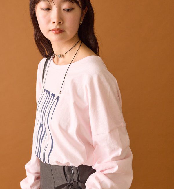  「BIGロゴロングTシャツ」|Tシャツ・カットソー|