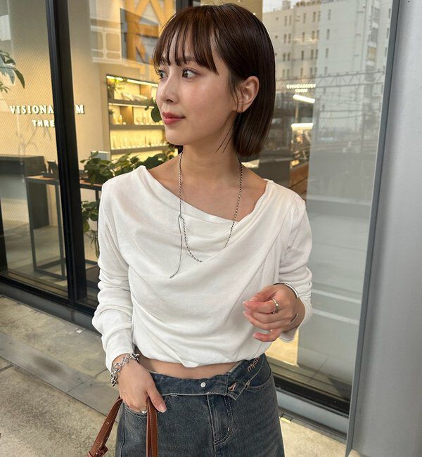  「オフショルロンT」|Tシャツ・カットソー|