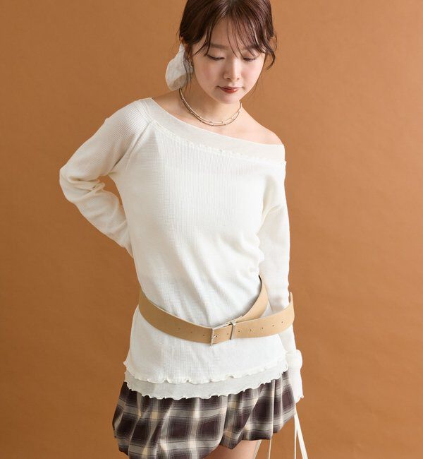  「シアーレイヤードロンT」|Tシャツ・カットソー|