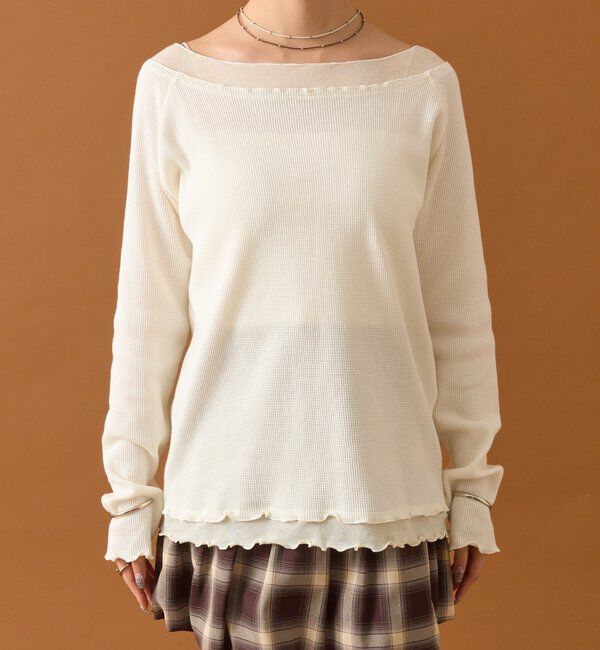  「シアーレイヤードロンT」|Tシャツ・カットソー|