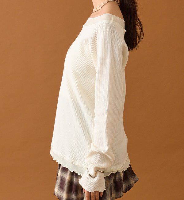  「シアーレイヤードロンT」|Tシャツ・カットソー|