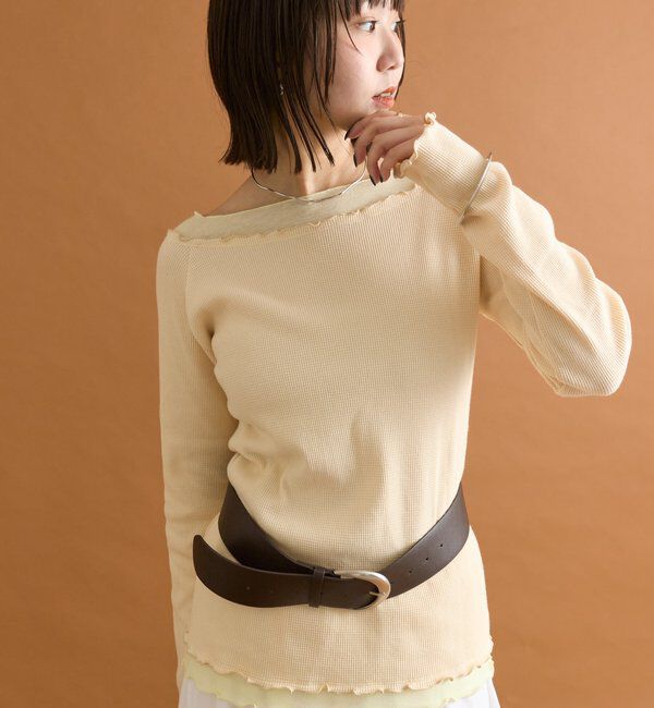  「シアーレイヤードロンT」|Tシャツ・カットソー|