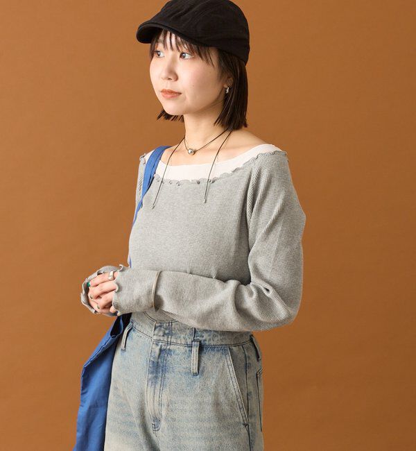  「シアーレイヤードロンT」|Tシャツ・カットソー|