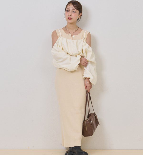  「【@sktnnm企画】ホイップブラウスセットワンピース」|ワンピース|アイボリー