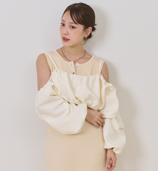  「【@sktnnm企画】ホイップブラウスセットワンピース」|ワンピース|