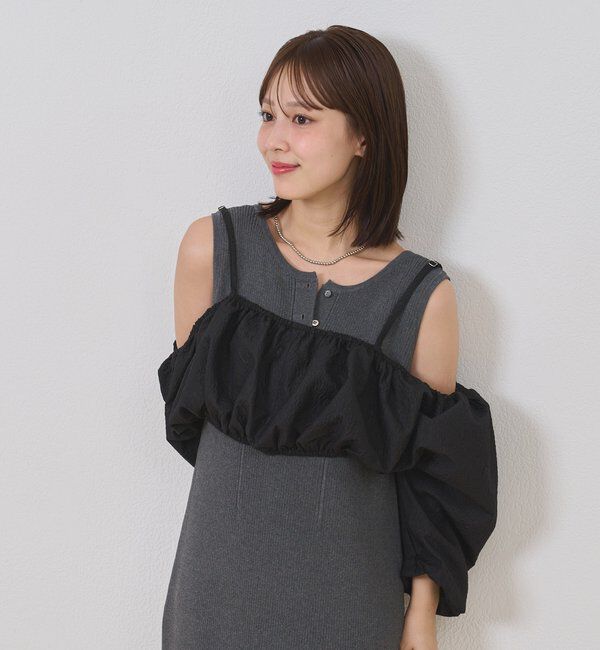  「【@sktnnm企画】ホイップブラウスセットワンピース」|ワンピース|