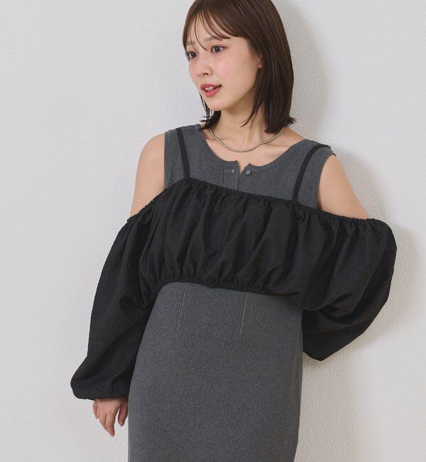  「【@sktnnm企画】ホイップブラウスセットワンピース」|ワンピース|