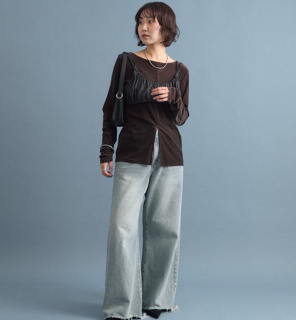  「ギャザービスチェ SETトップス」|Tシャツ・カットソー|