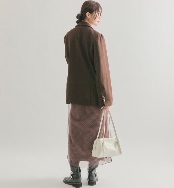  「シアーチェックキャミワンピース」|ワンピース|