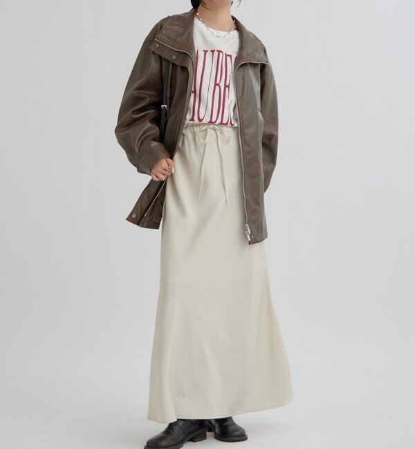  「ドロストフェイクレザーブルゾン」|ブルゾン・スタジャン|