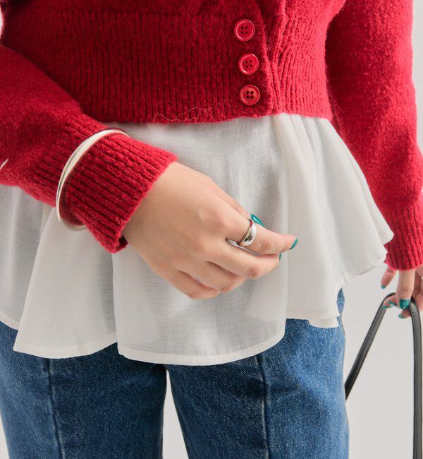  「ペプラムドッキングニット」|ニット・セーター|