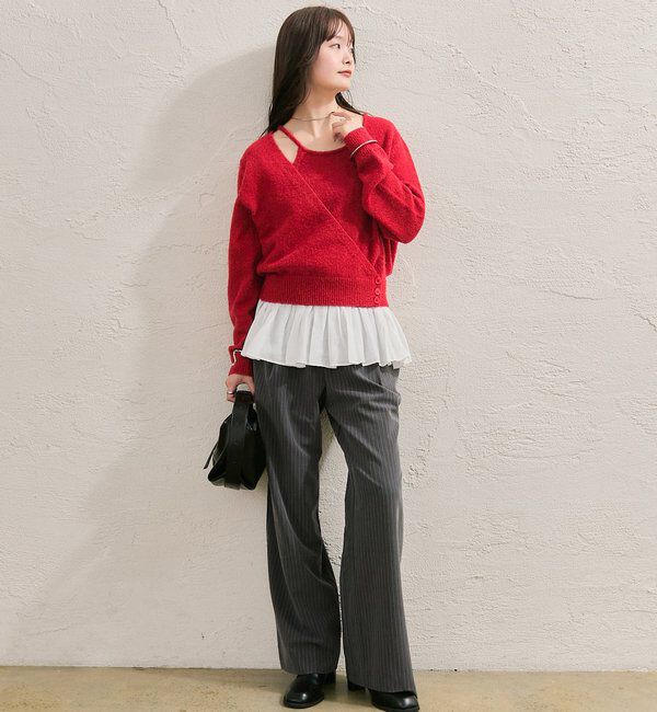  「ペプラムドッキングニット」|ニット・セーター|