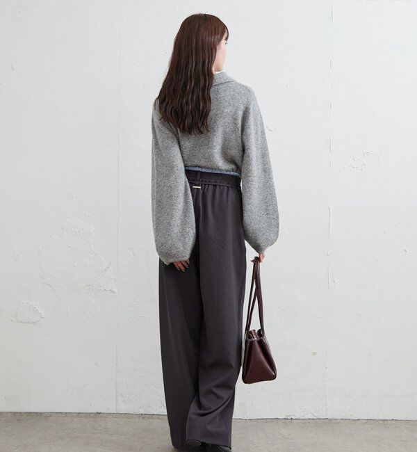  「襟付きロングスリーブニット」|ニット・セーター|