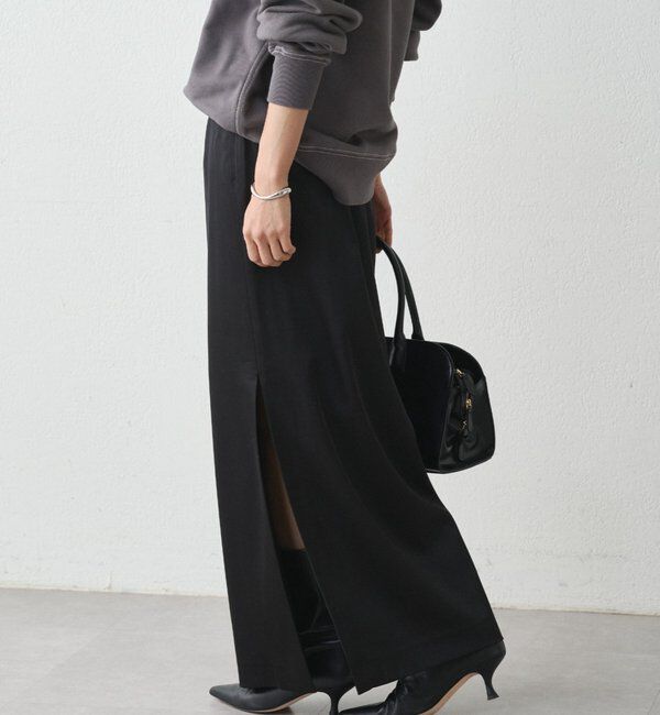  「スリットサテンタイトスカート」|スカート|