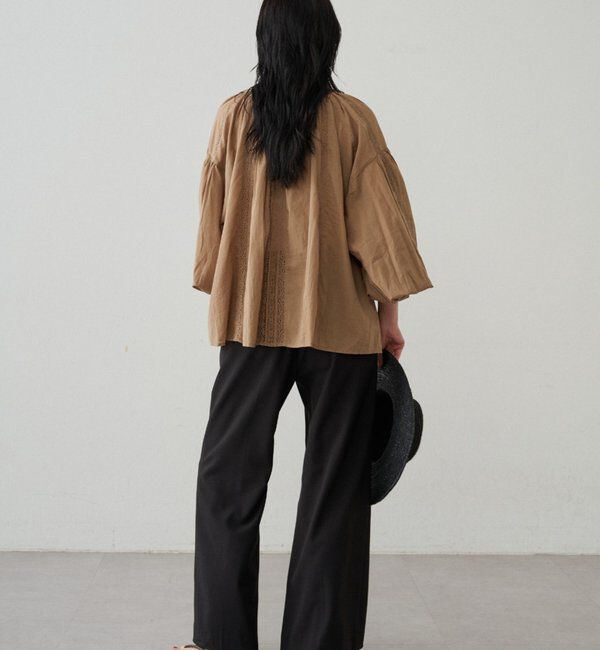  「【INDIA】スキッパーレースブラウス」|シャツ・ブラウス|