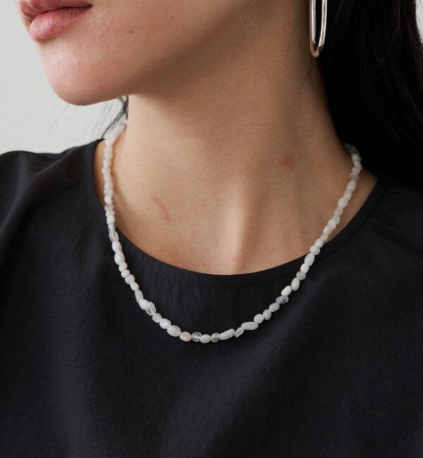  「【GALENA/ガレナ】ビーズネックレス」|ネックレス|オフホワイト
