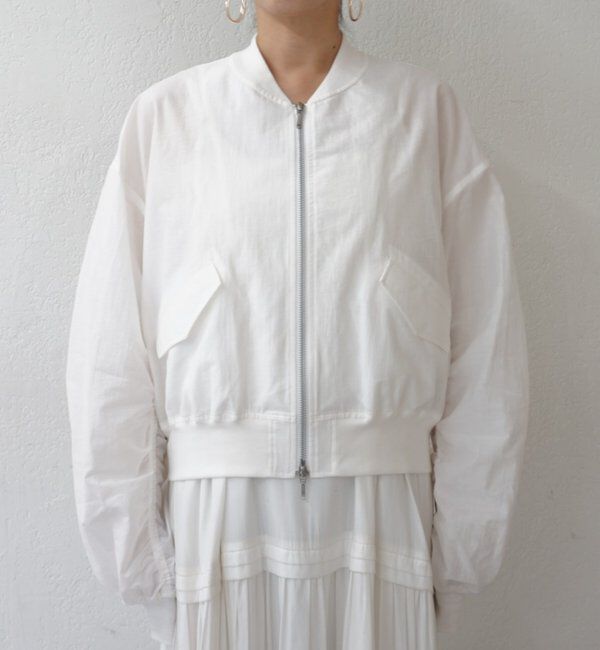  「【PUFRILL/パフリル】袖ギャザーブルゾン」|ベスト・ジレ|