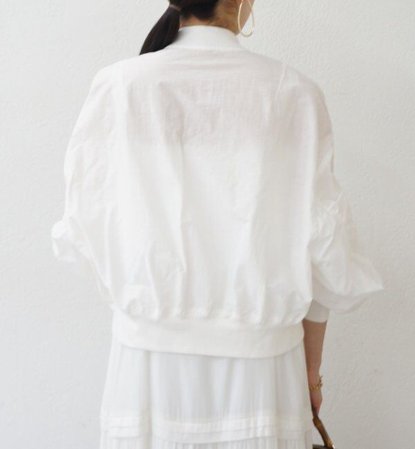  「【PUFRILL/パフリル】袖ギャザーブルゾン」|ベスト・ジレ|