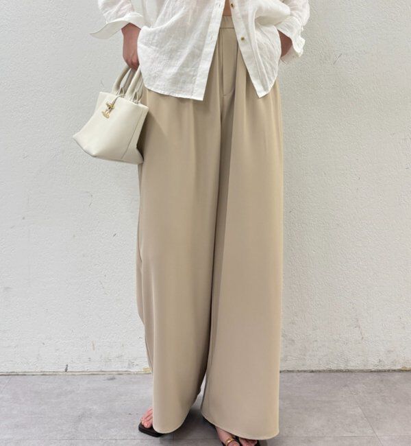  「イージーワイドタックパンツ」|チノ|