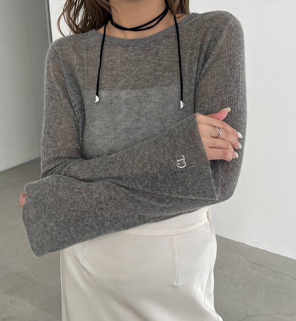  「〈C.L〉カシミアウールフレアスリーブニット」|ニット・セーター|