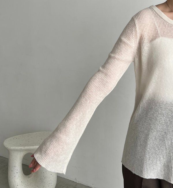  「〈C.L〉カシミアウールフレアスリーブニット」|ニット・セーター|